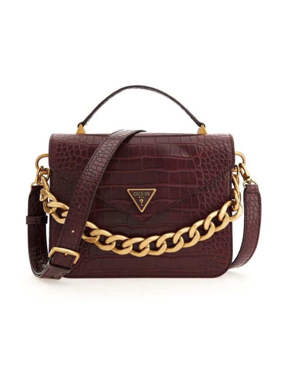 Bolso Guess Retour granate para mujer