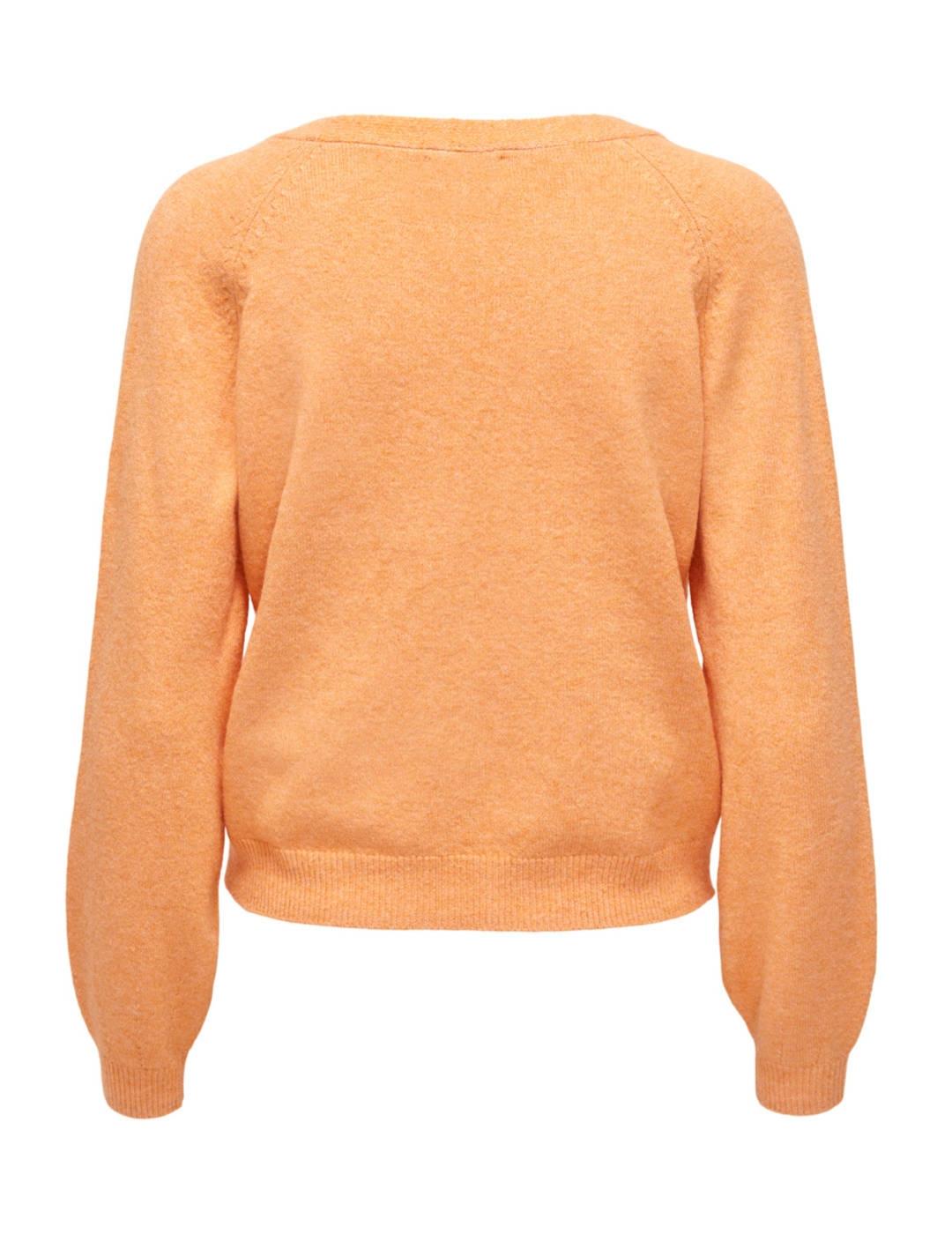 Cardigan Only Rica corto naranja para mujer