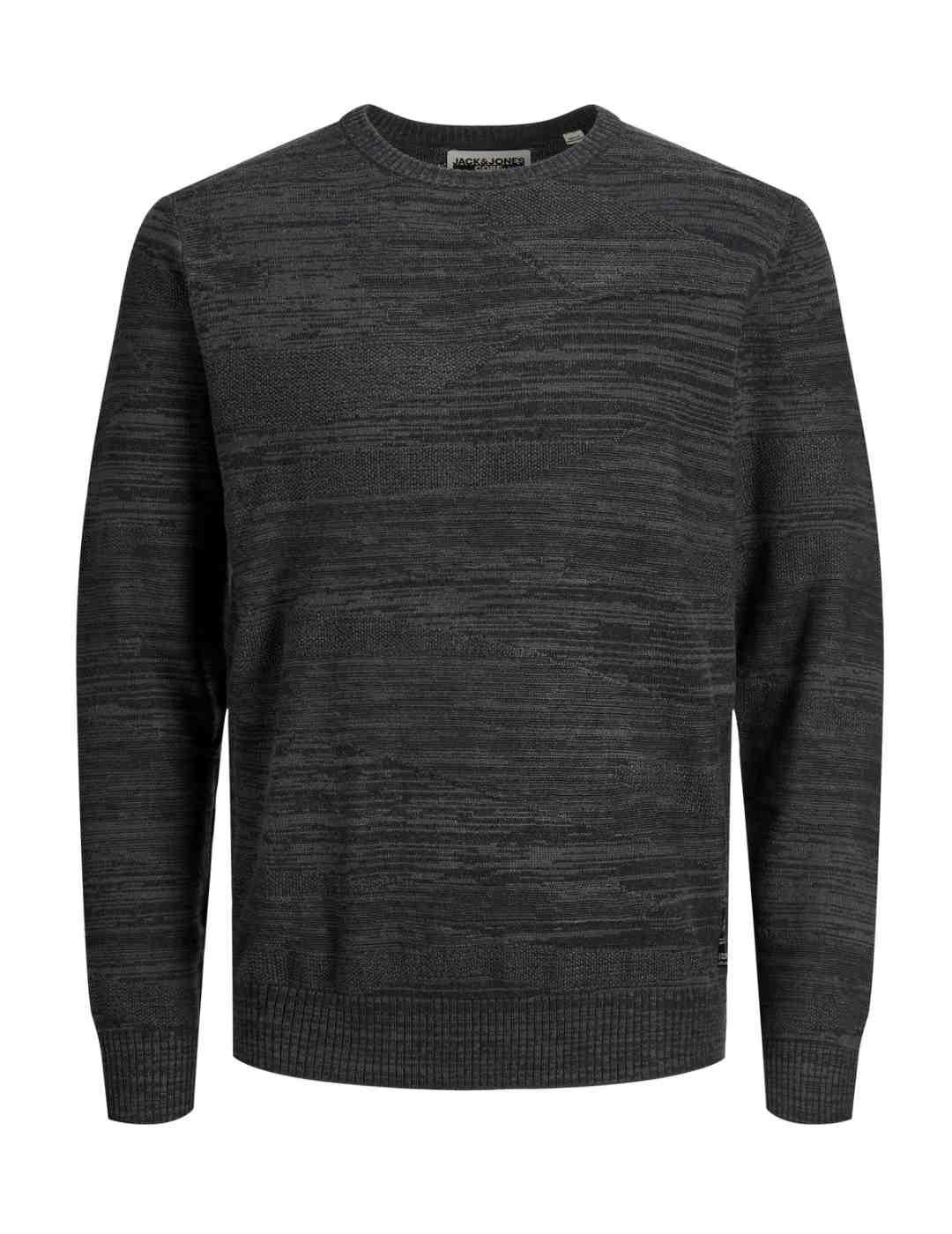 Jersey de punto Jack&Jones Hunt gris oscuro para hombre