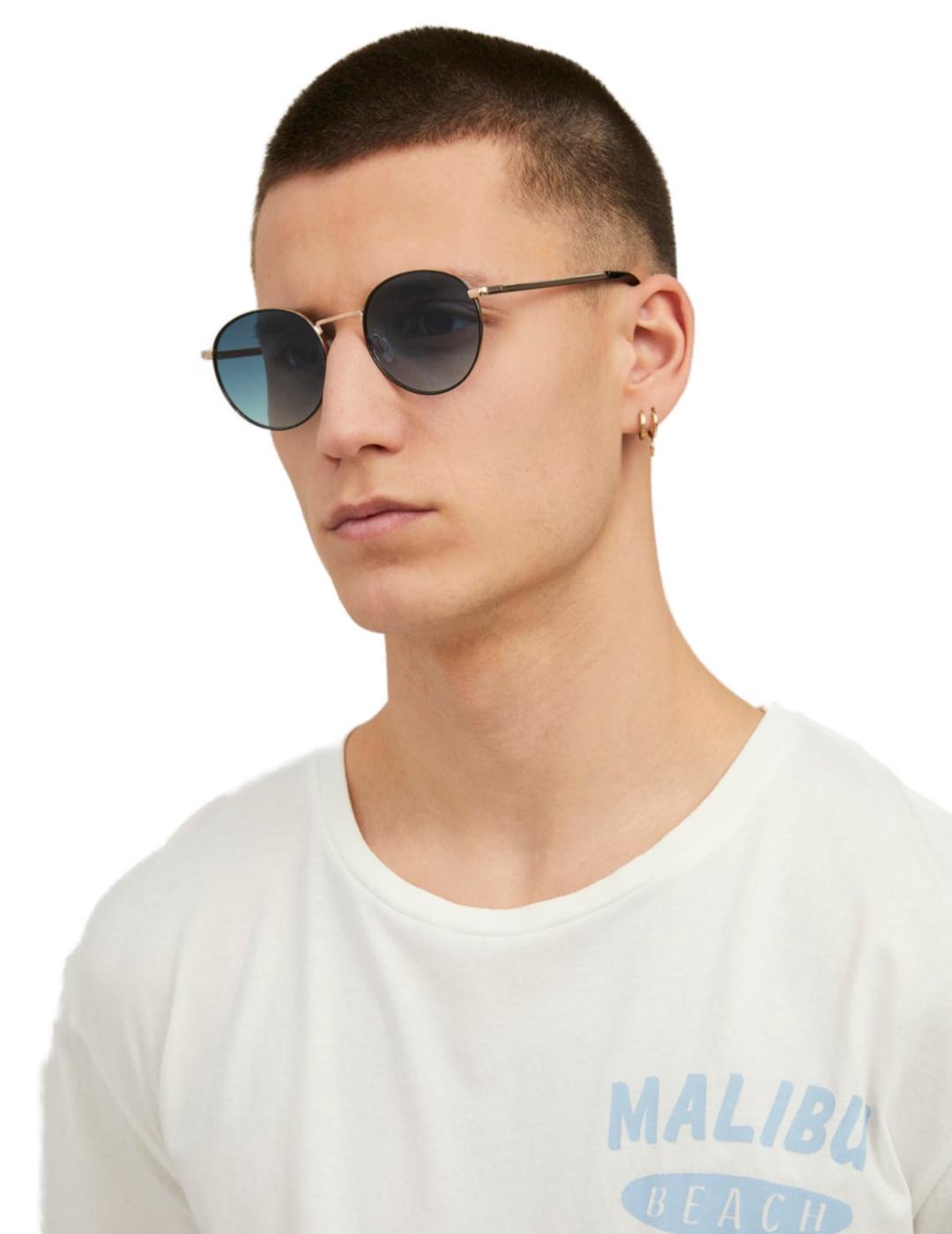 Gafas Jack&Jones Ryder aviador color oro de hombre