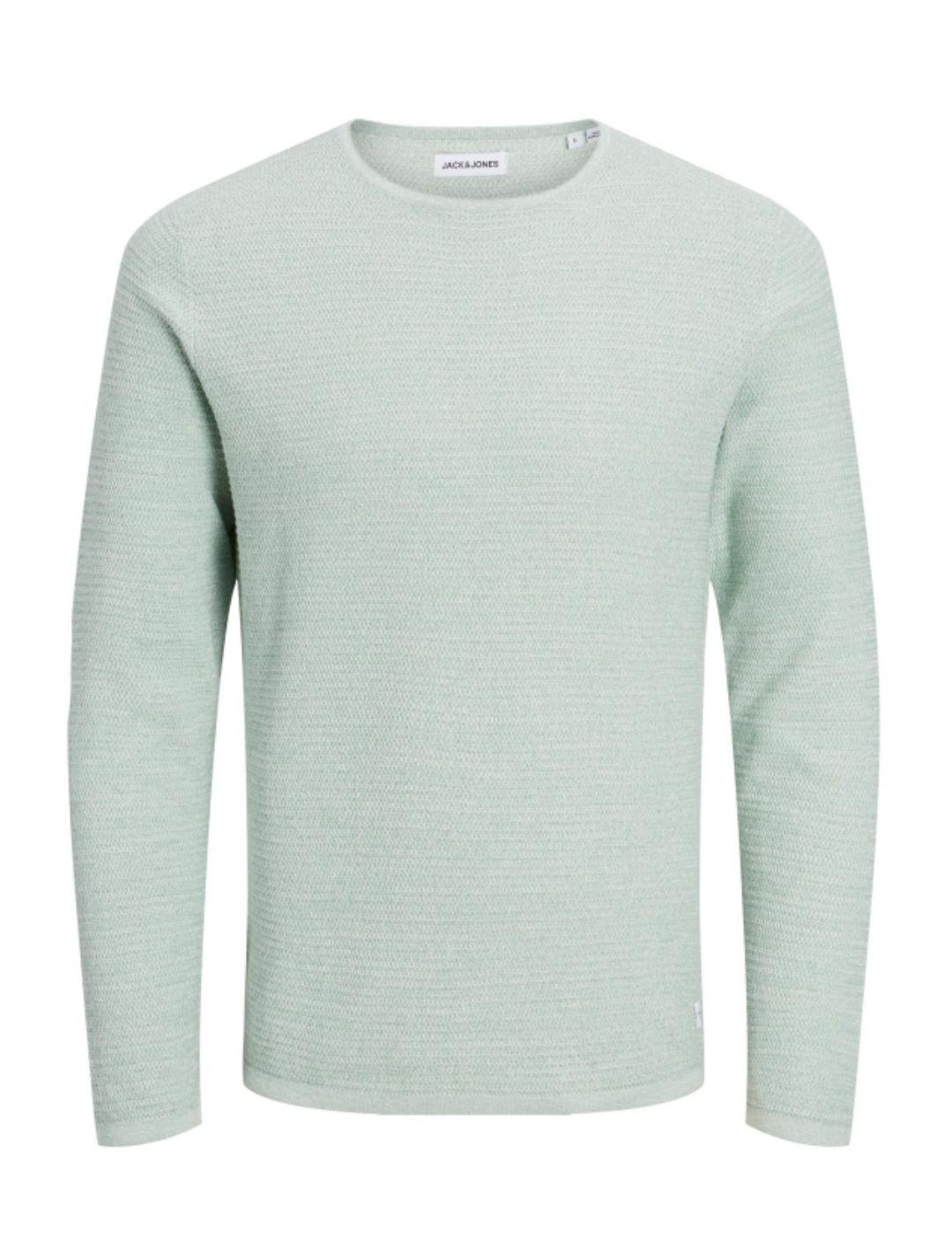 Jersey Jack&Jones Theodor verde de punto para hombre