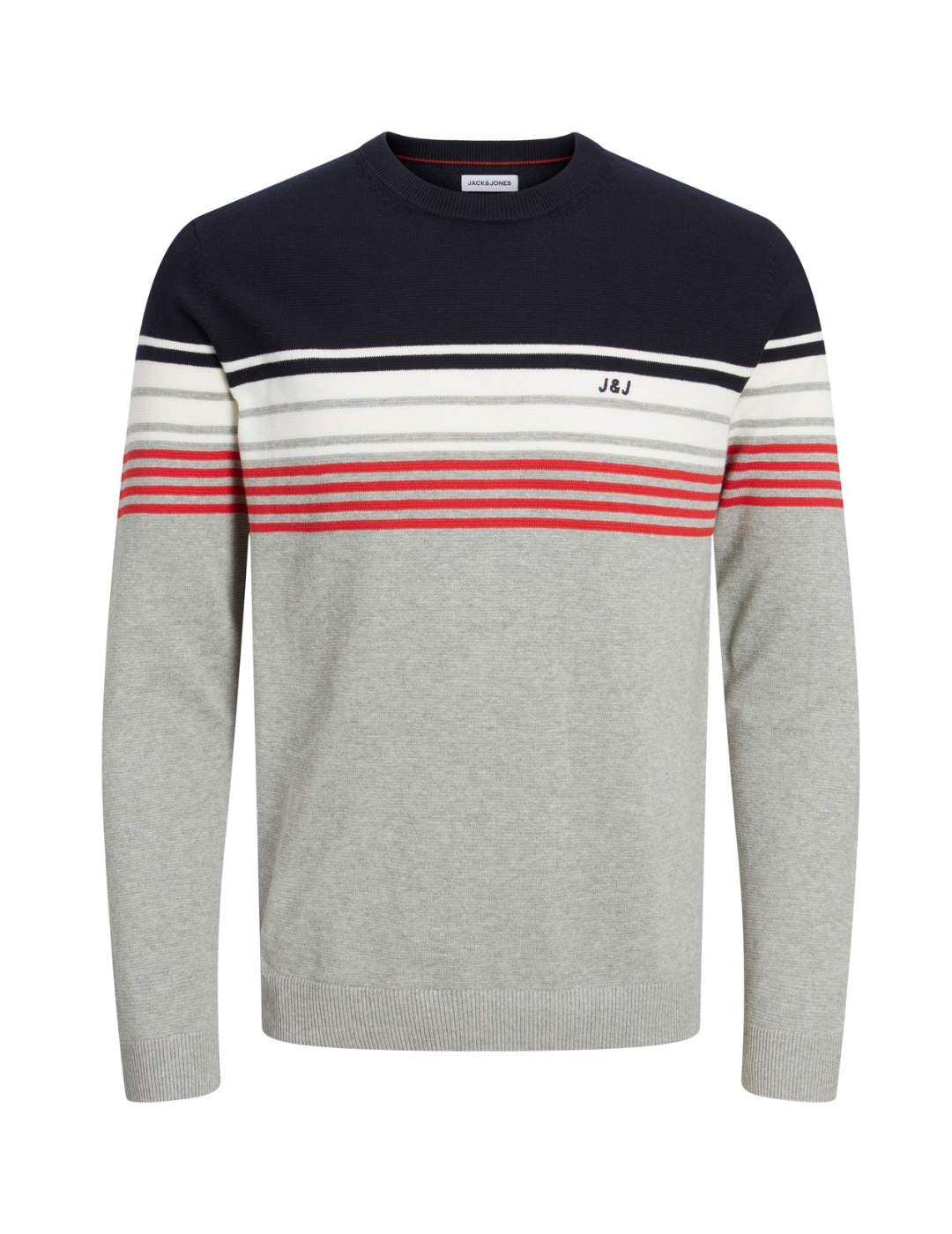 Jersey de punto Jack&Jones Swear gris claro para hombre