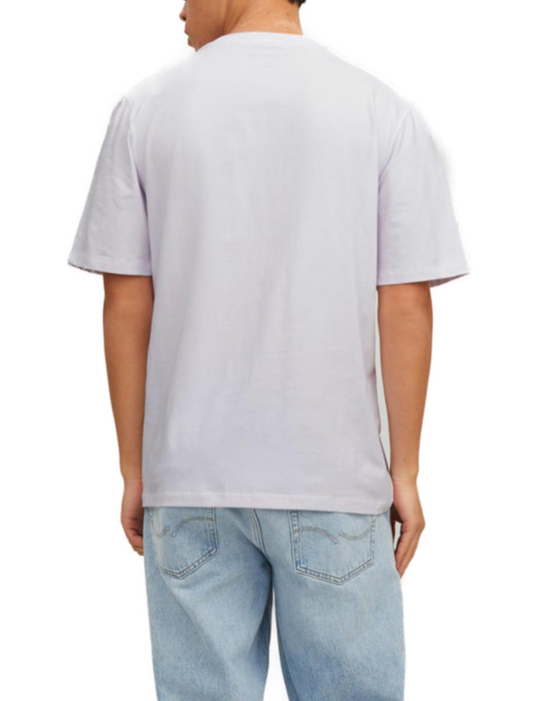 Camiseta Jack&Jones Joshua blanca de manga corta para hombre