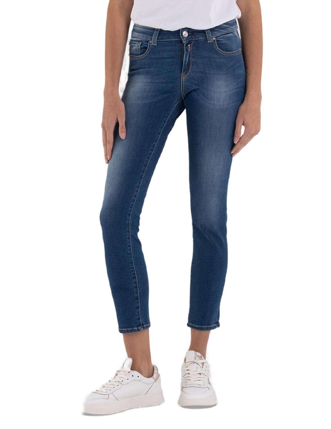 Pantalón vaquero Replay Faaby slim azul para mujer