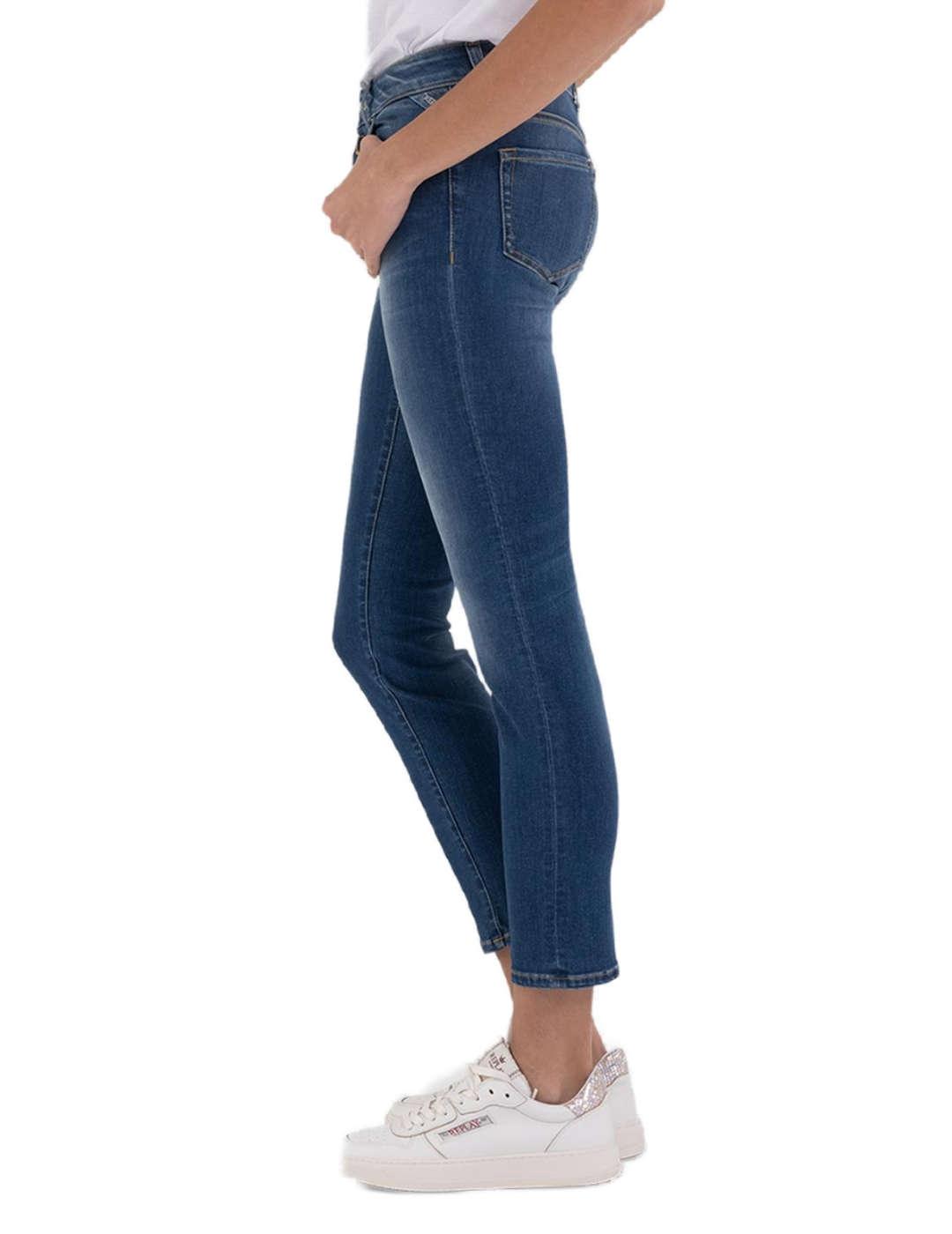 Pantalón vaquero Replay Faaby slim azul para mujer