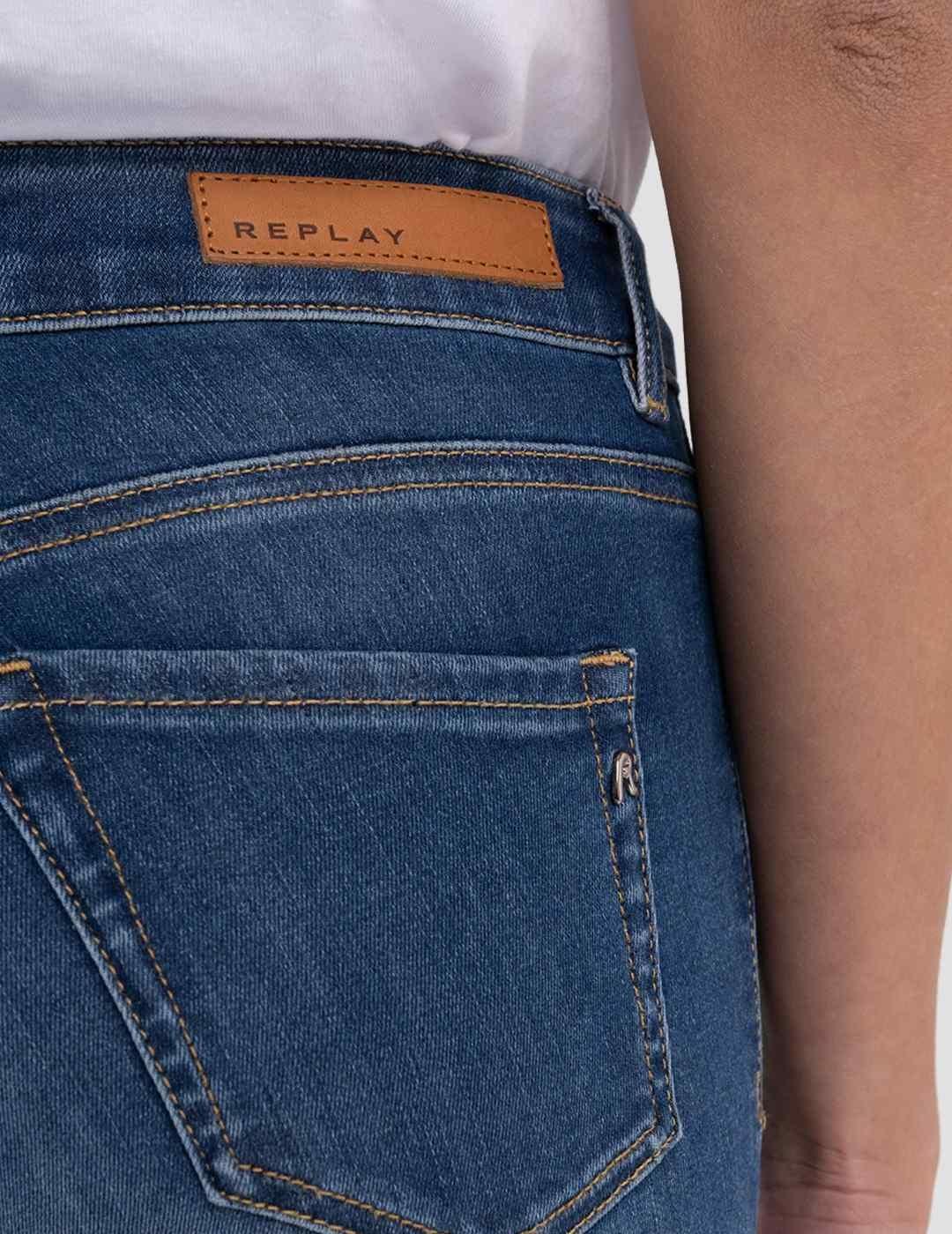 Pantalón vaquero Replay Faaby slim azul para mujer