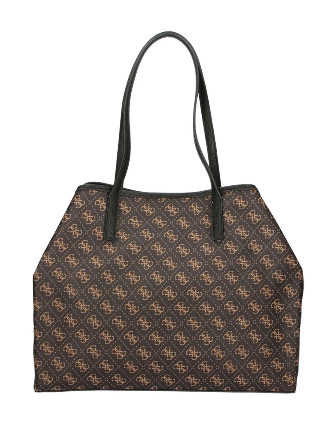 Bolso Tote bag Guess marron logo para mujer