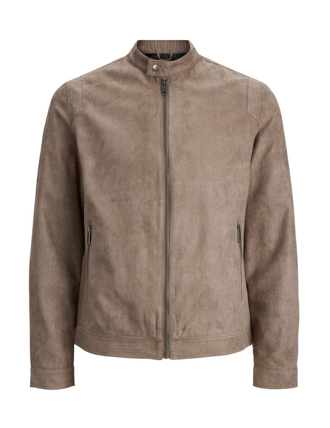 Chaqueta Jack&Jones Rocky beige cuello mao para hombre