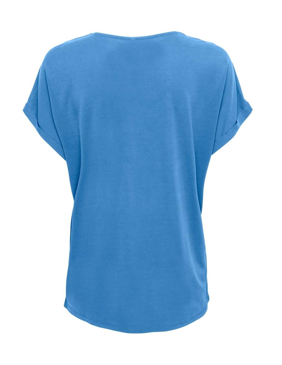 Camiseta Only Free celeste manga corta para mujer