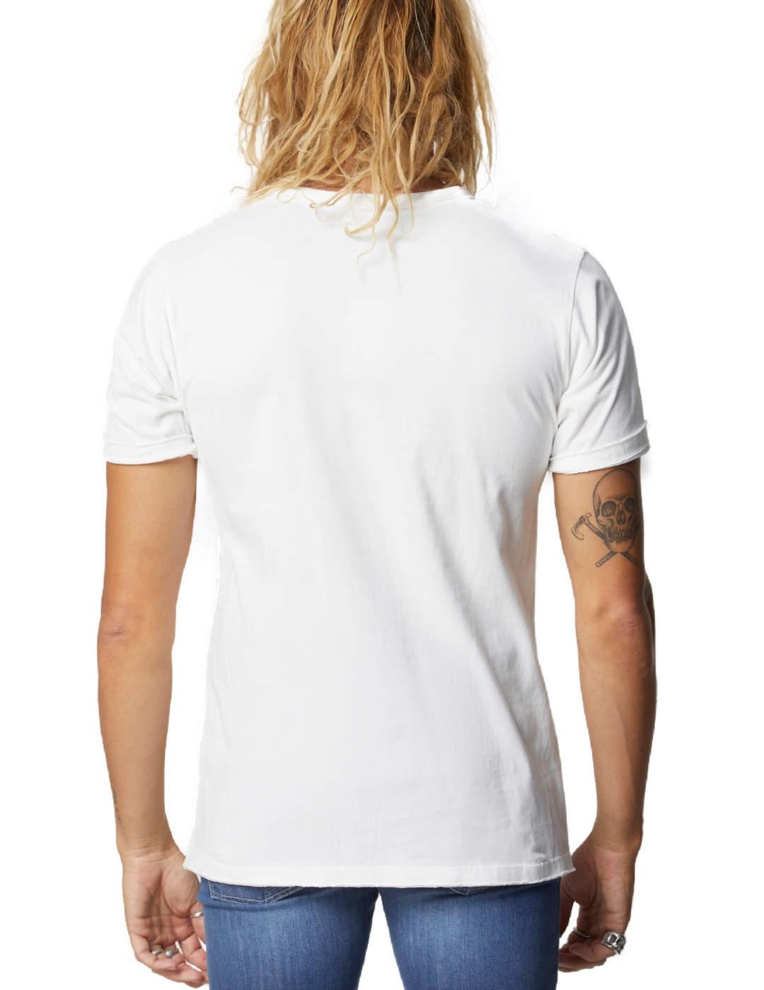 Camiseta Altonadock manga corta cuello redondo blanca hombre