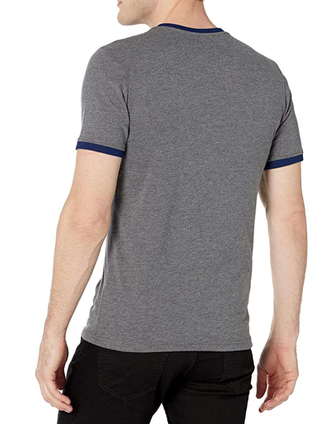 Camiseta Guess Saimir manga corta gris estamapada de hombre