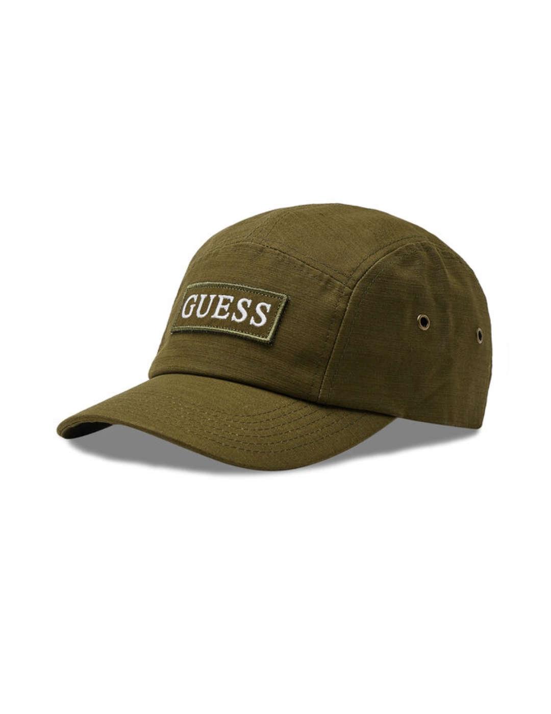 Gorra Guess Baseball verde kaki ajustable para hombre