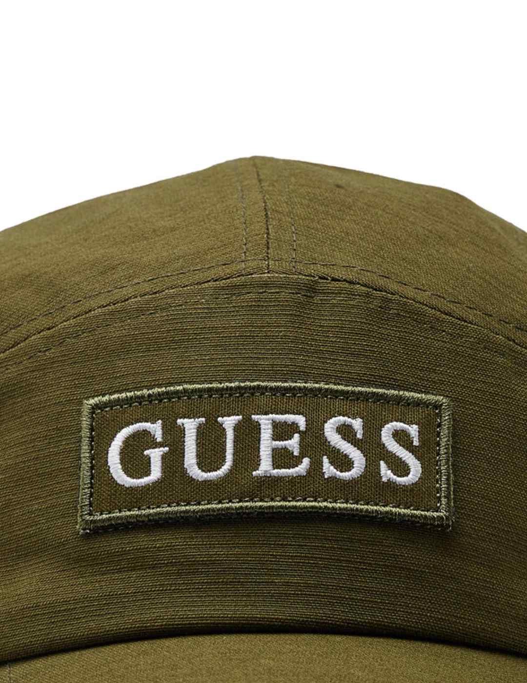 Gorra Guess Baseball verde kaki ajustable para hombre