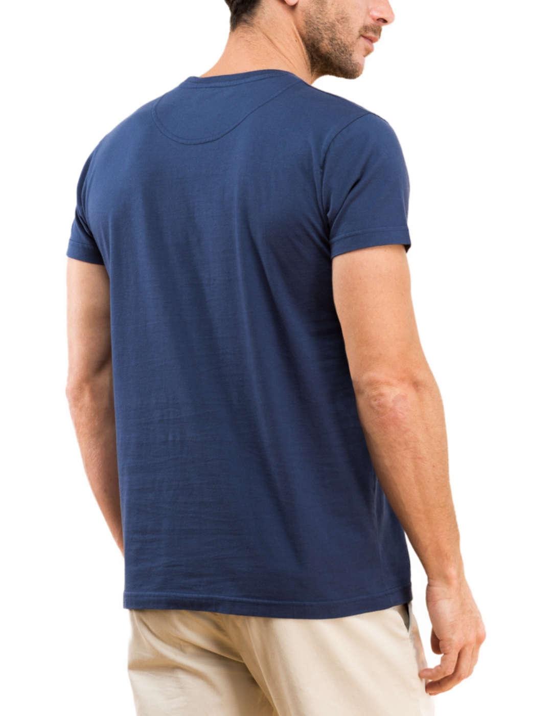 Camiseta Scotta Moto paint marino para hombre