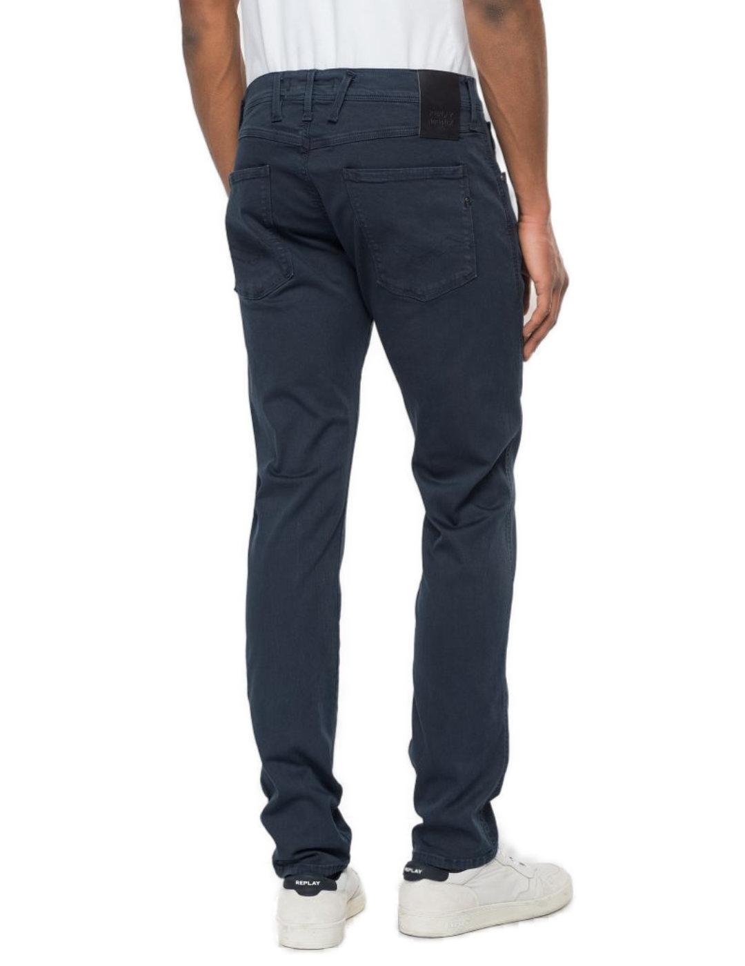 Pantalón vaquero Replay Hyperflex azul oscuro de hombre