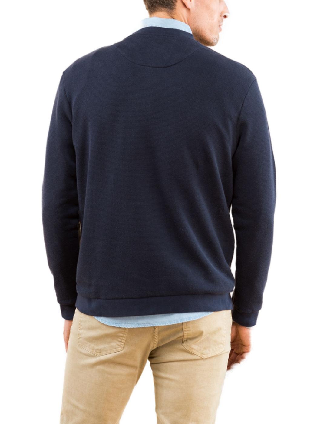 Sudadera Scotta Classic azul marino cuello redondo de hombre