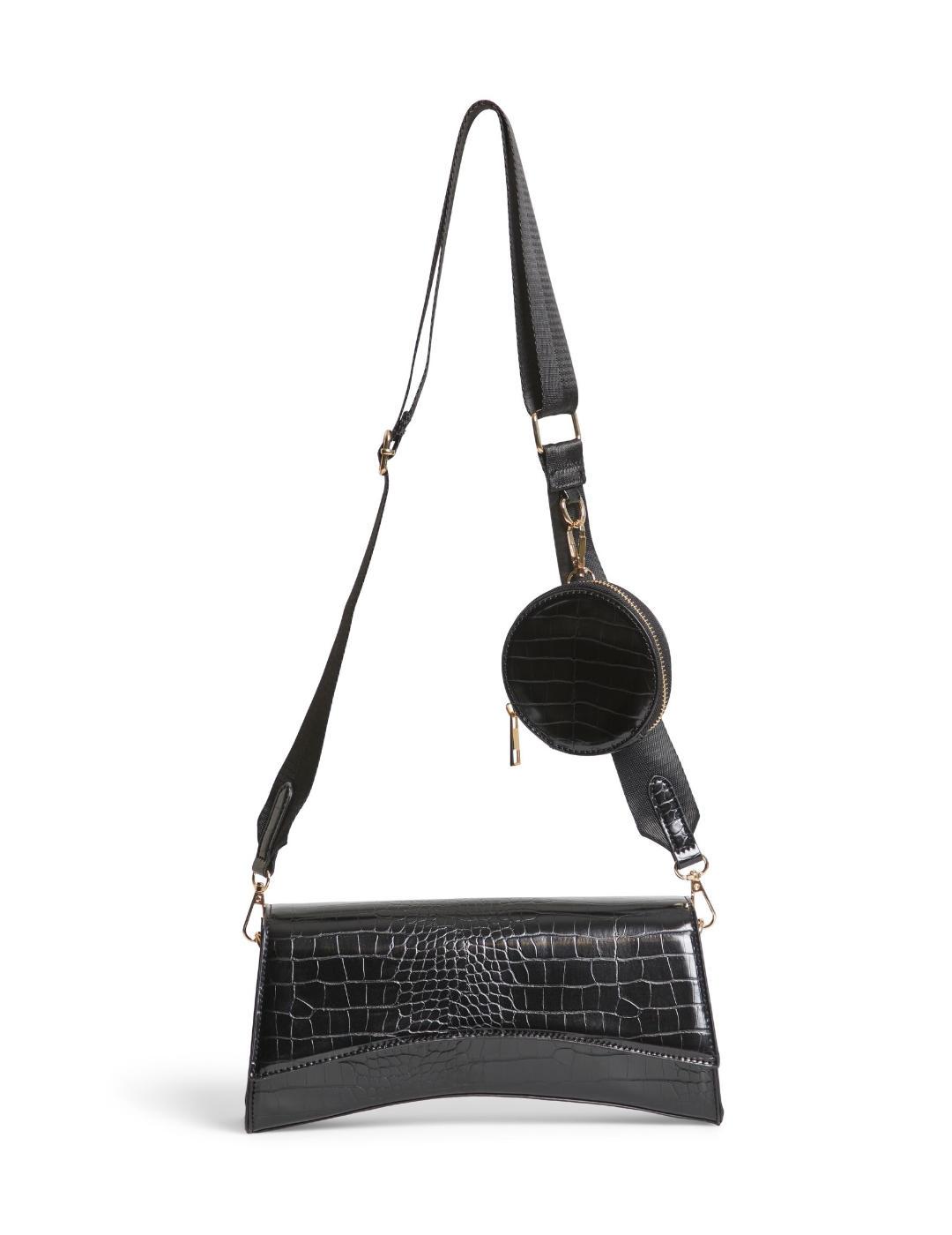 Bolso Vila Porcha negro efecto piel para mujer