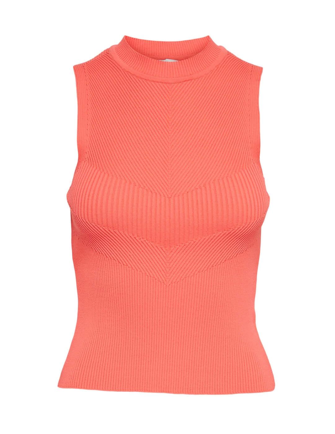 Top Only Bianka color coral para mujer