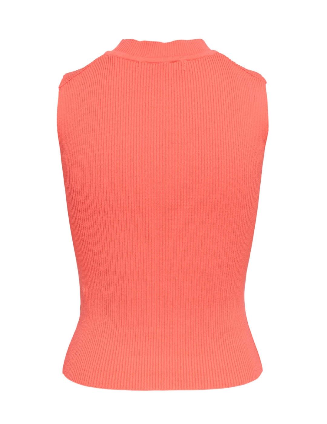 Top Only Bianka color coral para mujer