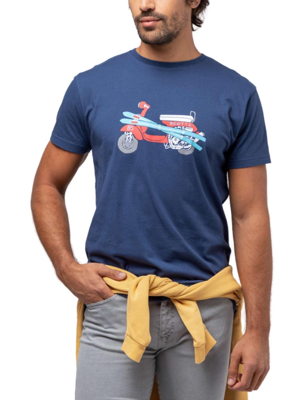 Camiseta Scotta marino moto para hombre -b