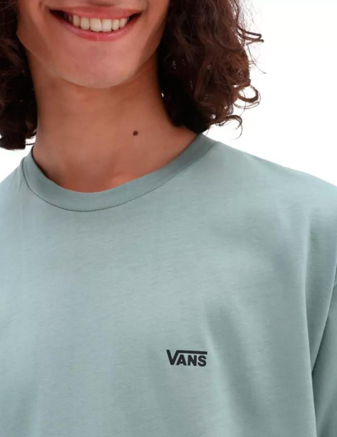 Camiseta Vans Left Chest verde claro manga corta de hombre