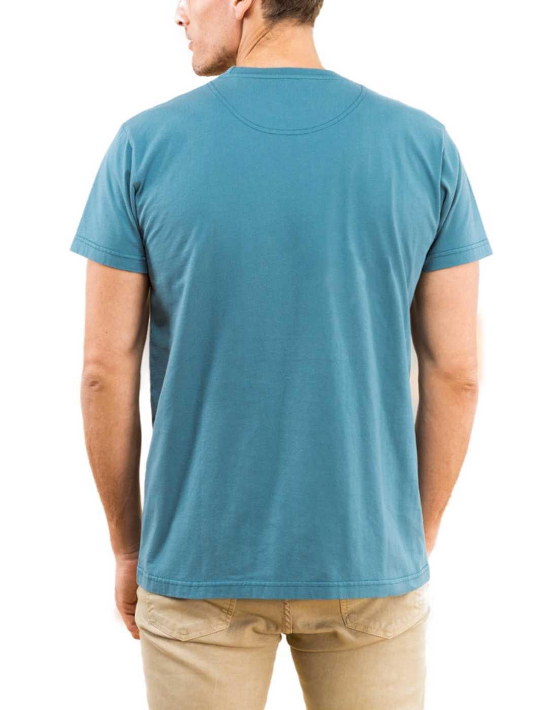 Camiseta Scotta 1985 azul manga corta de hombre