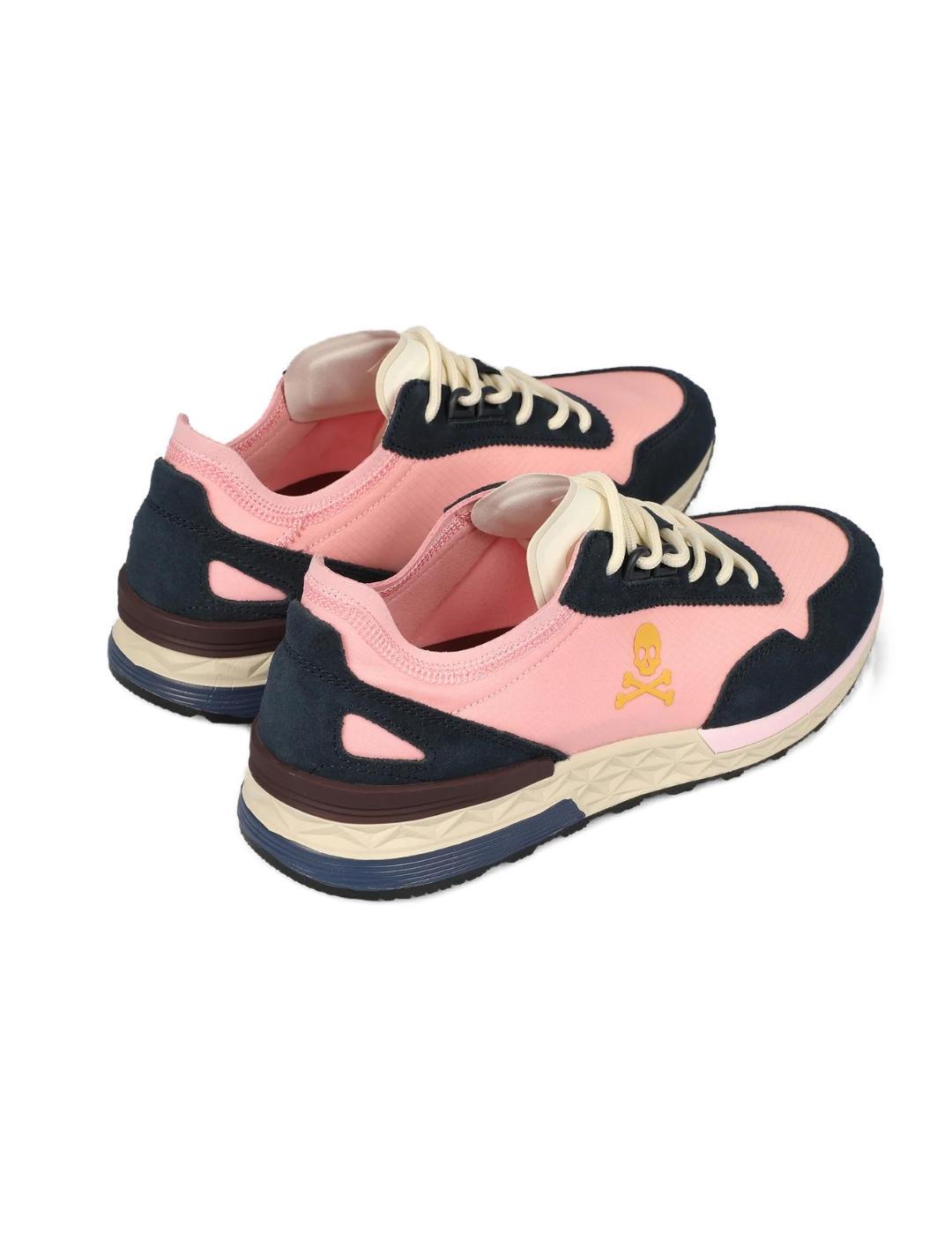 Zapatillas Scalpers Harry rosa/azul marino/amarillo de mujer