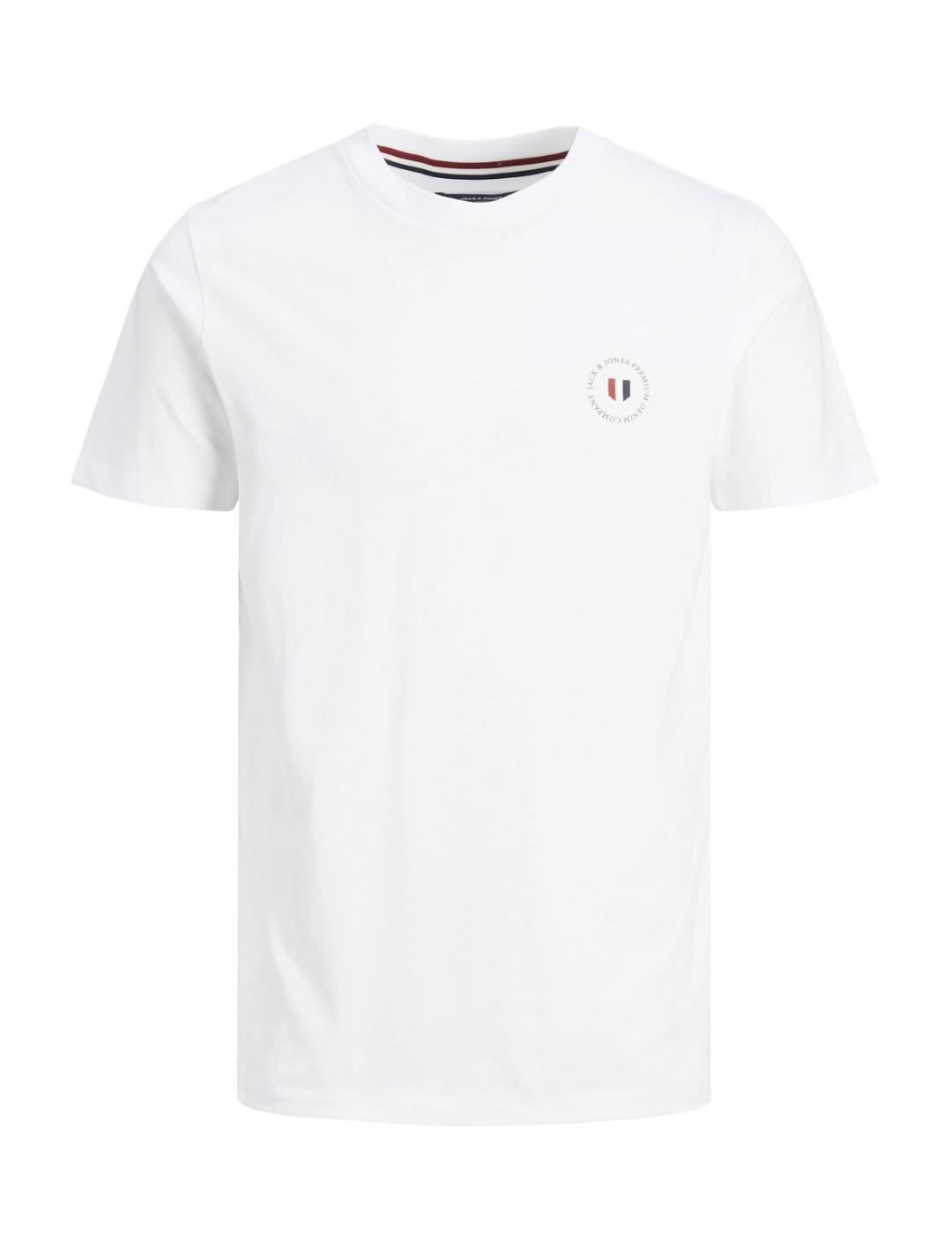 Camiseta Jack&Jones Blushield blanco manga corta para hombre