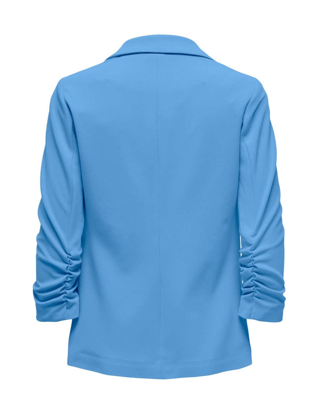 Chaqueta blazer Only abierta manga 3/4 azul de mujer