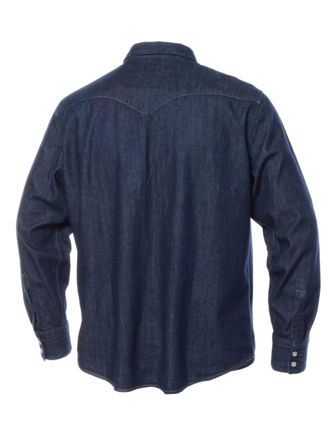 Camisa Levi´s vaquero azul oscuro de hombre con bolsillos