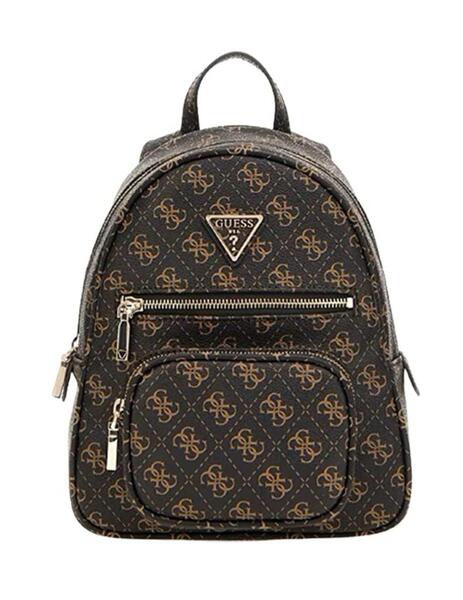 Mochila Guess Eco element marron logo 4G para mujer