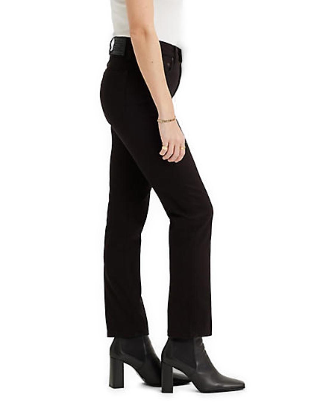 Pantalón vaquero Levi´s 724 slim straight negro de mujer