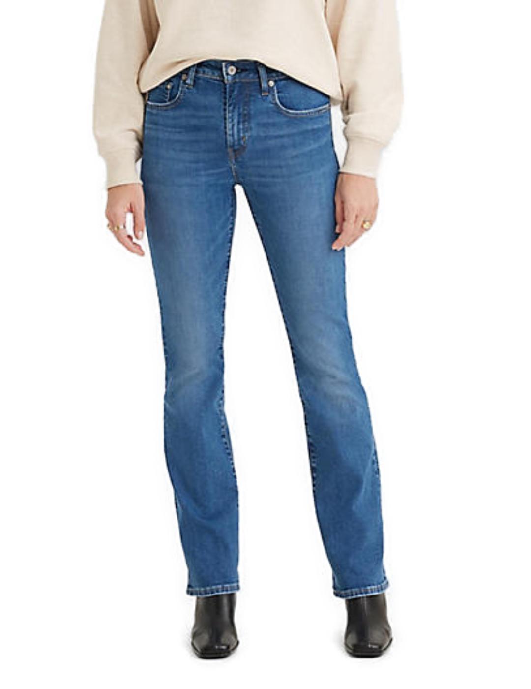 Pantalón vaquero Levi´s 725 bootcut azul medio de mujer