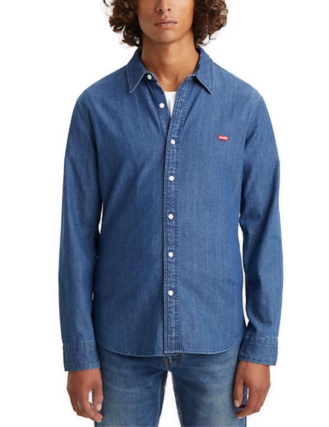 Camisa manga larga Levi´s vaquera azul medio de hombre