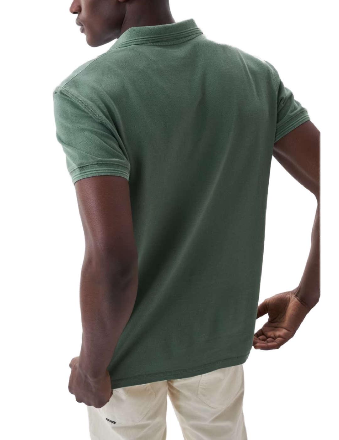 Polo Salsa verde menta manga corta para hombre