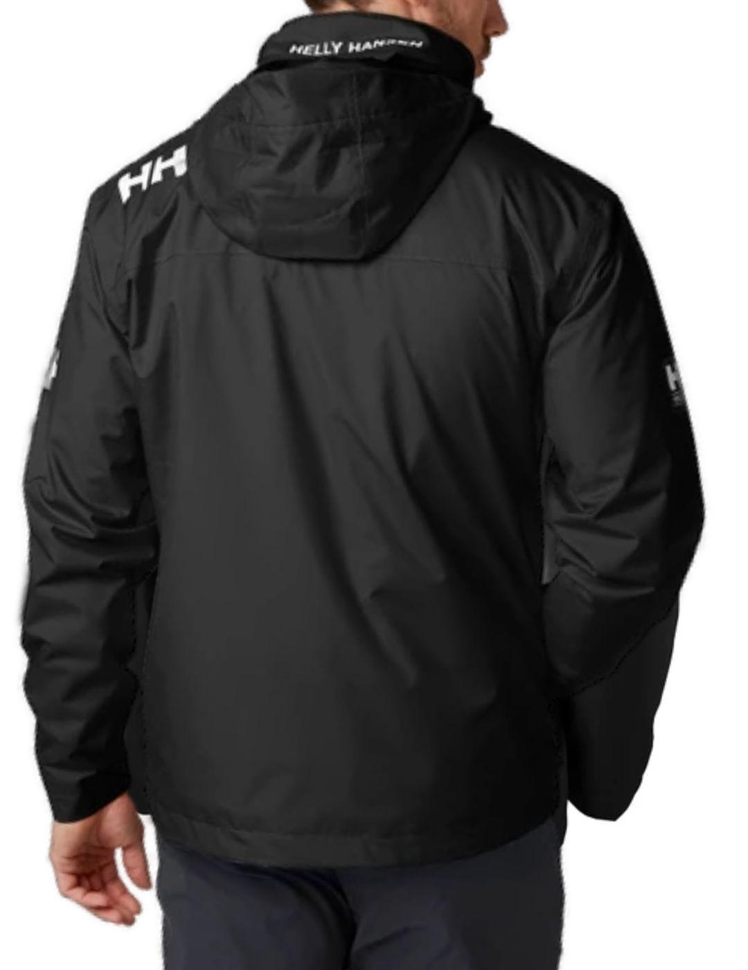 Chaqueta Helly Hansen Midlayer negra impermeable de hombre