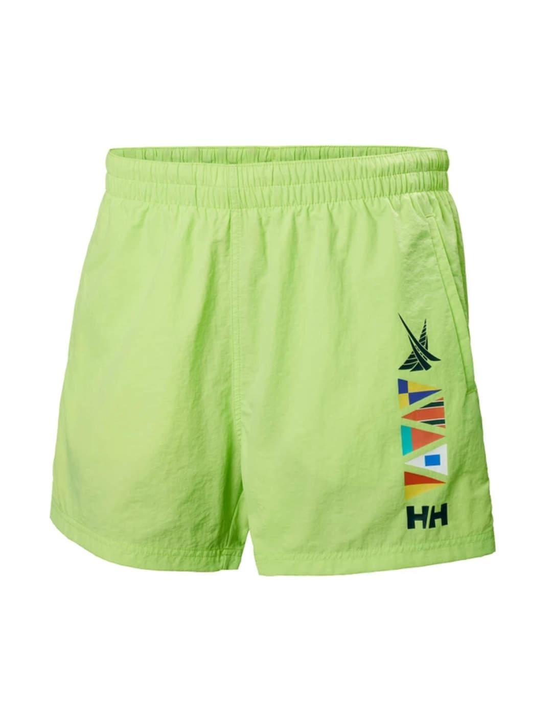 Bañador Helly Hansen Cascais verde claro estampado de hombre