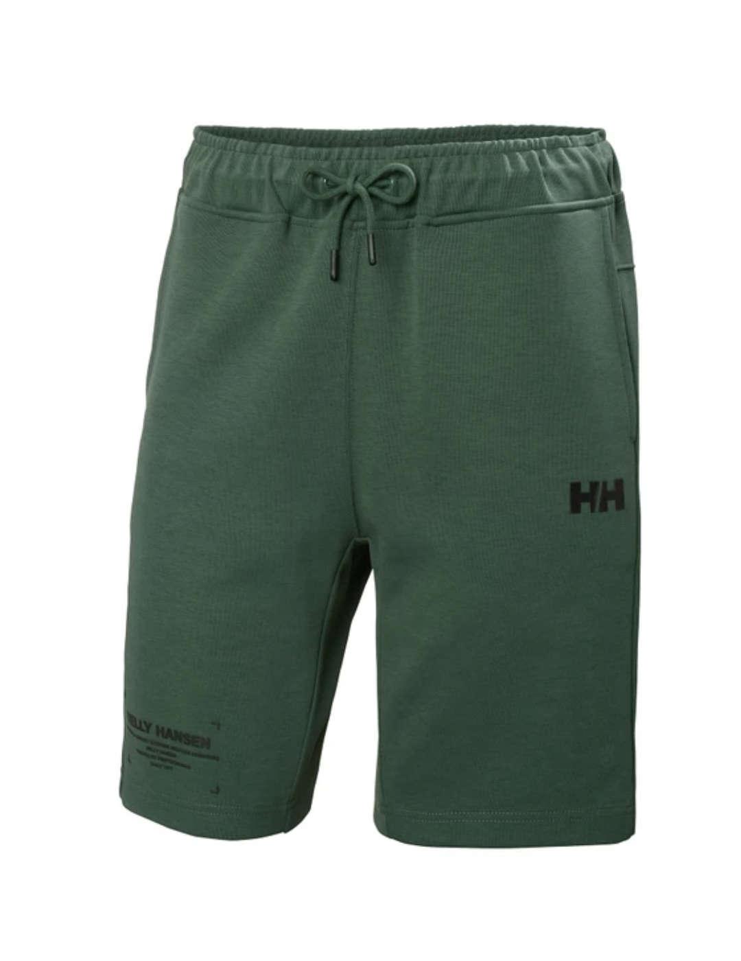 Pantalón corto Helly Hansen Sweat verde para hombre