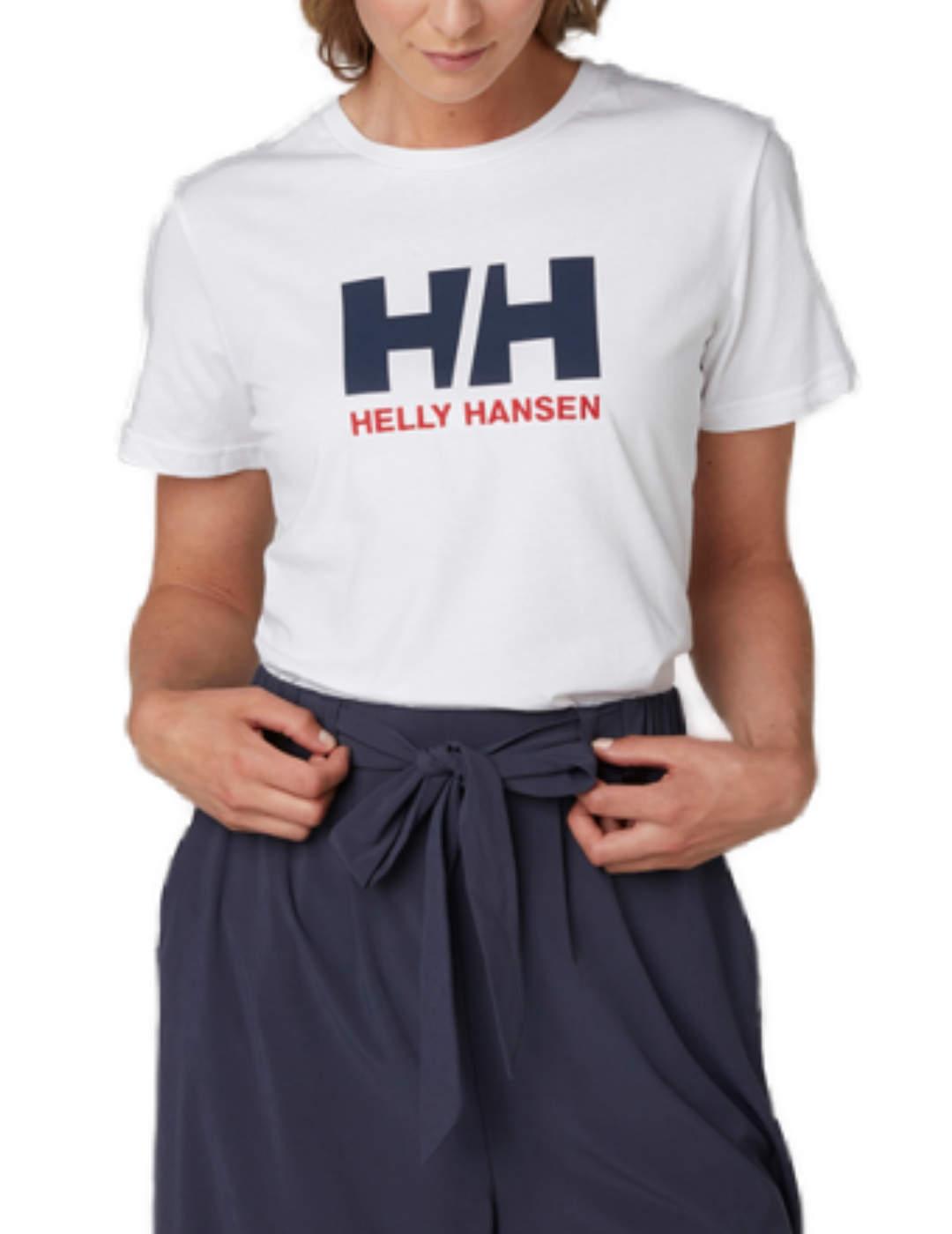 Helly Hansen LOGO - Camiseta estampada - white/blanco 