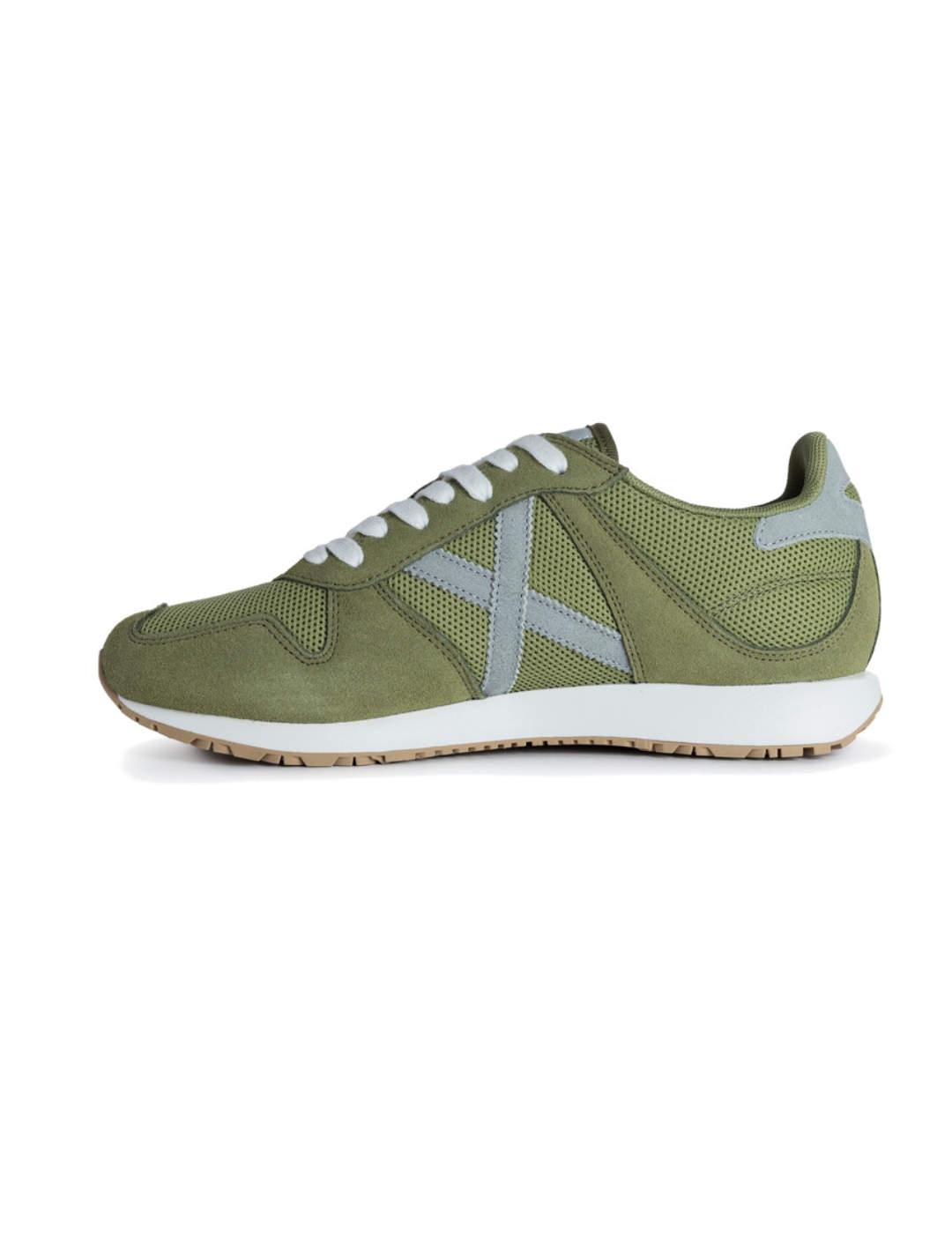 Zapatillas Munich Massana verde claro retro de hombre