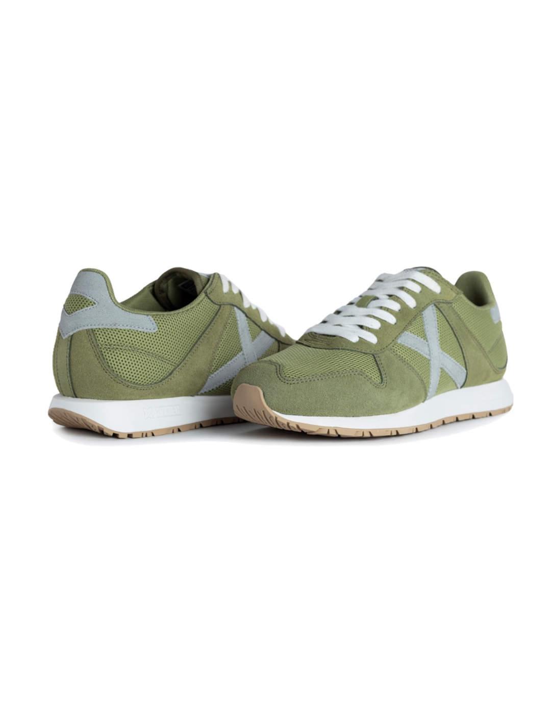 Zapatillas Munich Massana verde claro retro de hombre