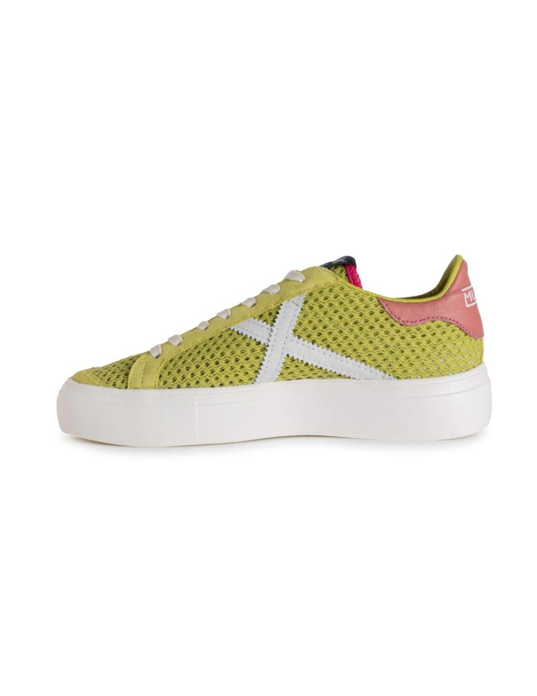 Zapatillas Munich Rete Sky 47 verde pistacho para mujer