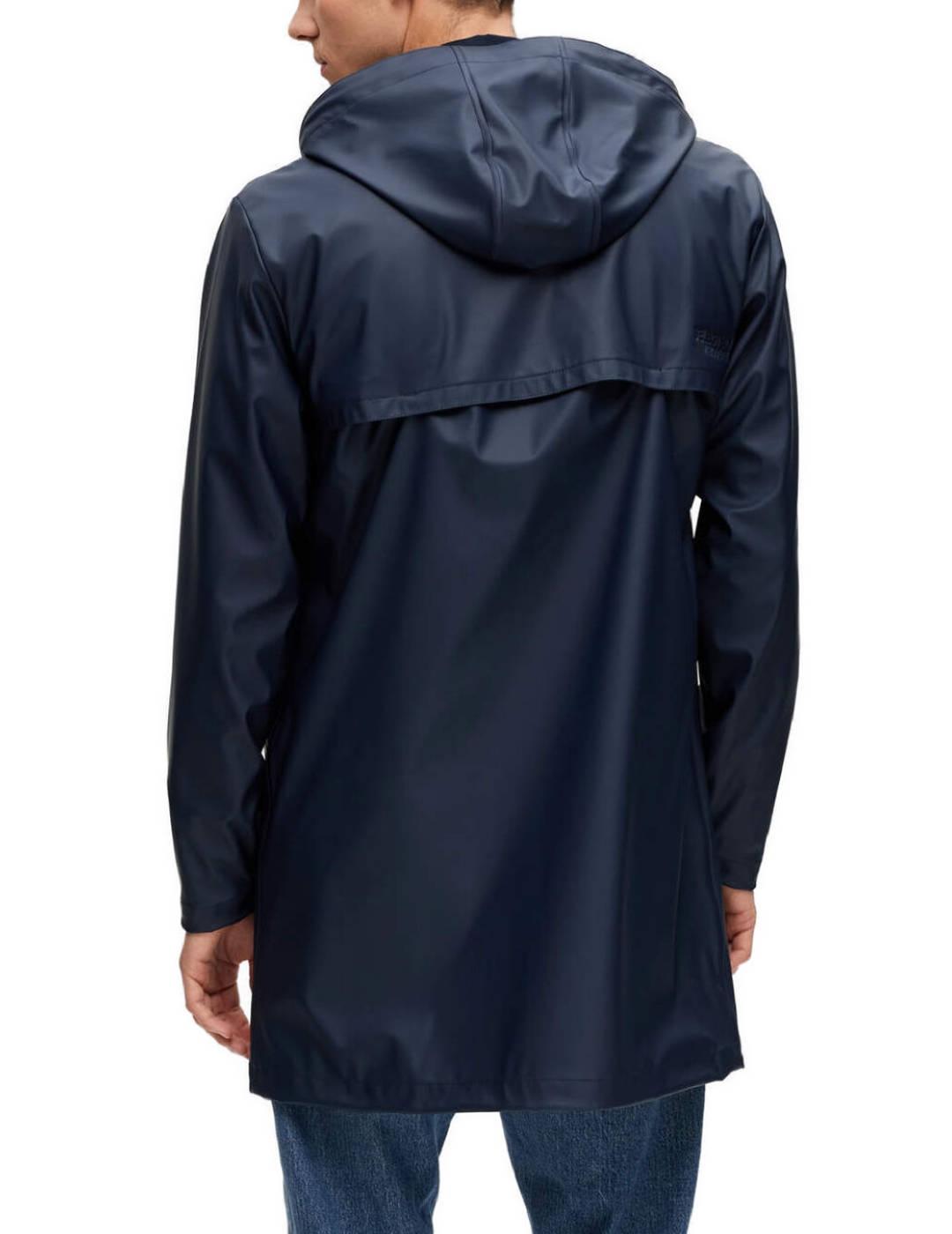 Chubasquero Selected Magnus marino con capucha para hombre