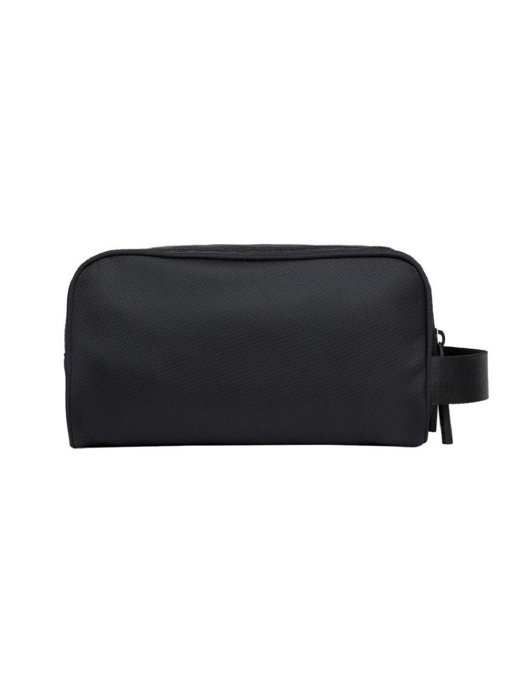 Neceser Replay negro grande con doble cremallera para hombre
