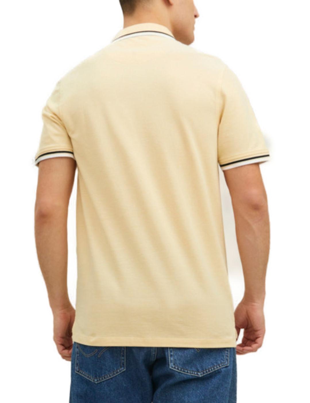 Polo Jack&Jones Paulos amarillo manga corta para hombre