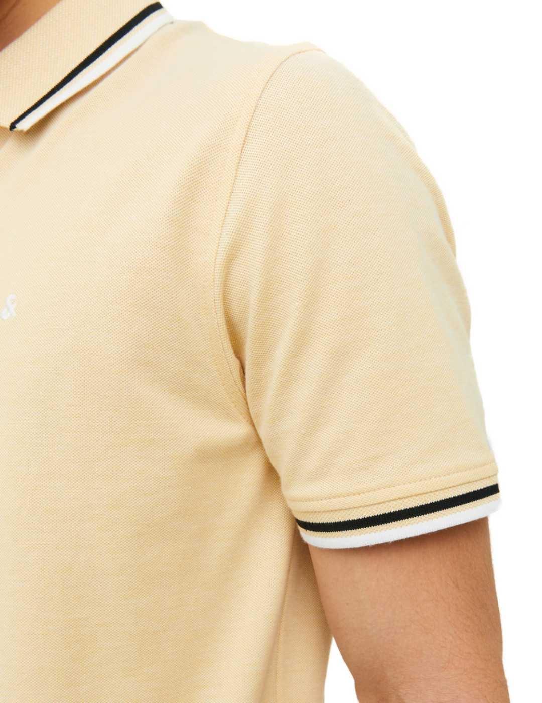 Polo Jack&Jones Paulos amarillo manga corta para hombre