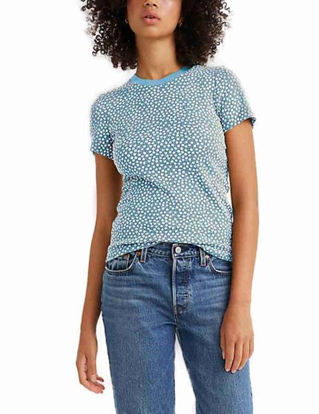 Camiseta levis top flores