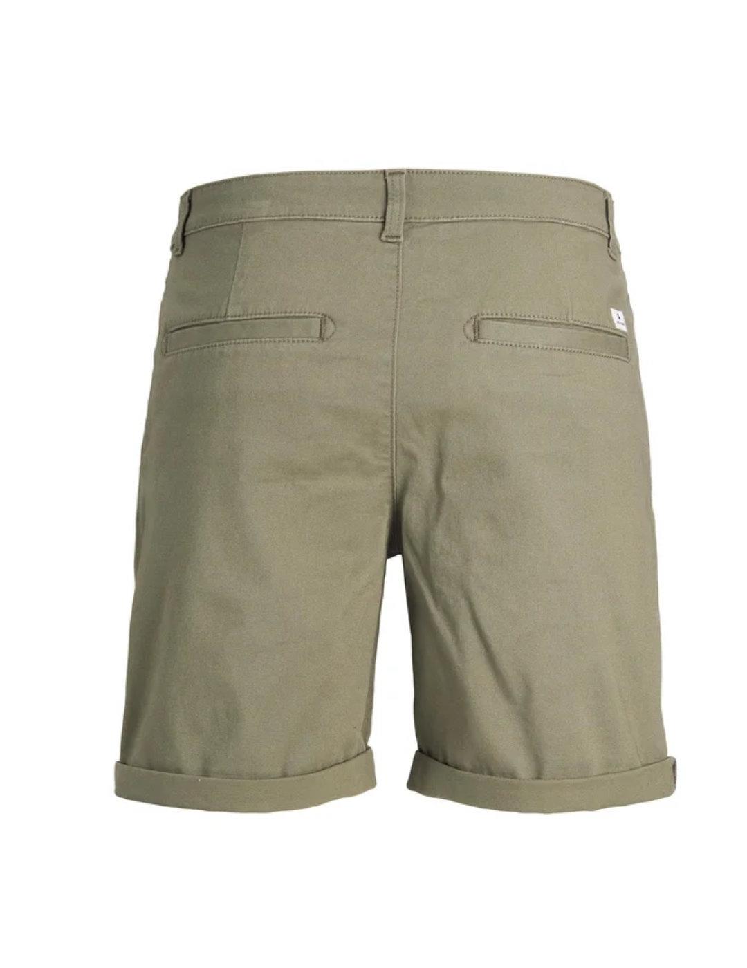 Shorts Jack&Jones Trico verde corto chino de hombre