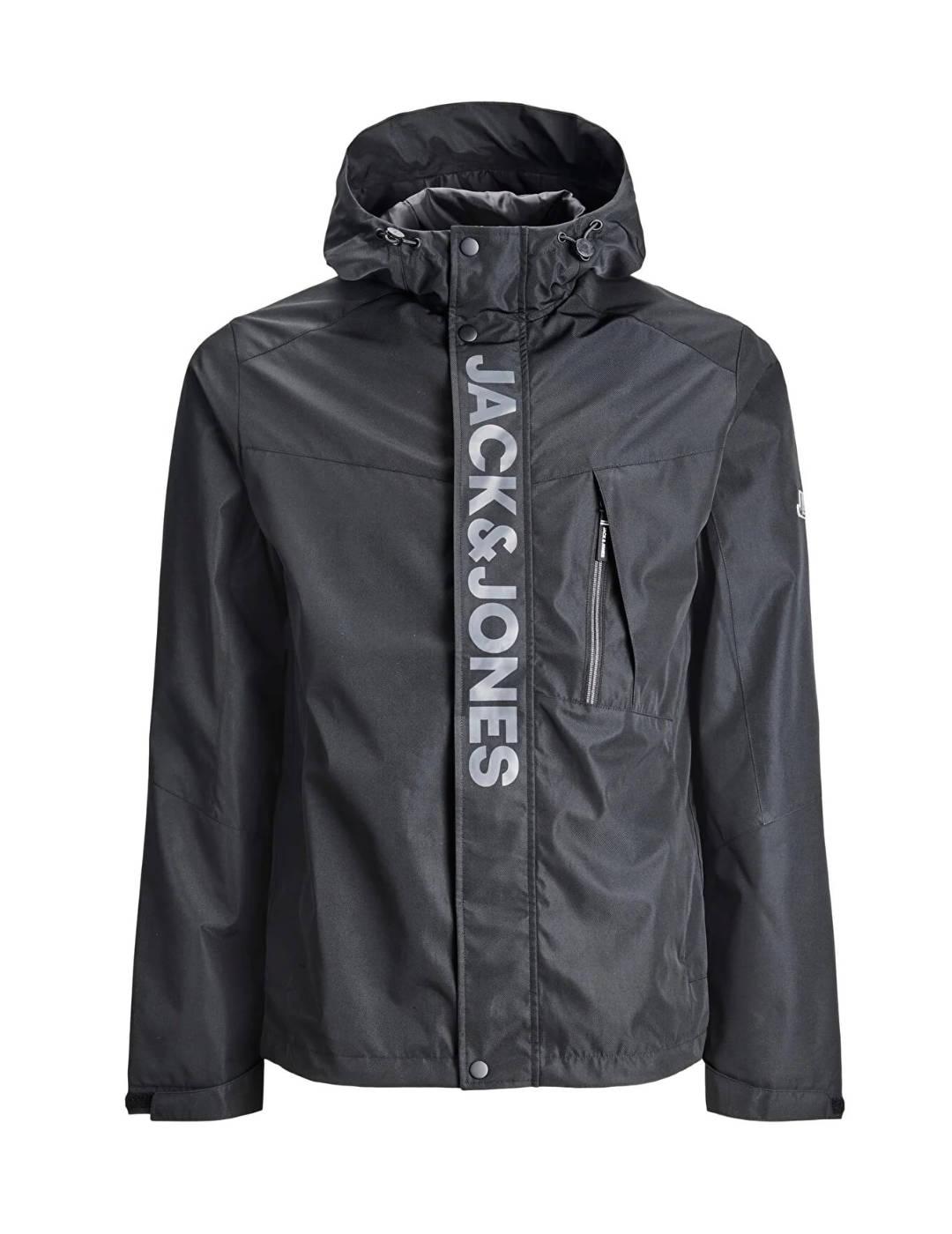 Chaqueta cortavientos Jack&Jones Logan negro para hombre