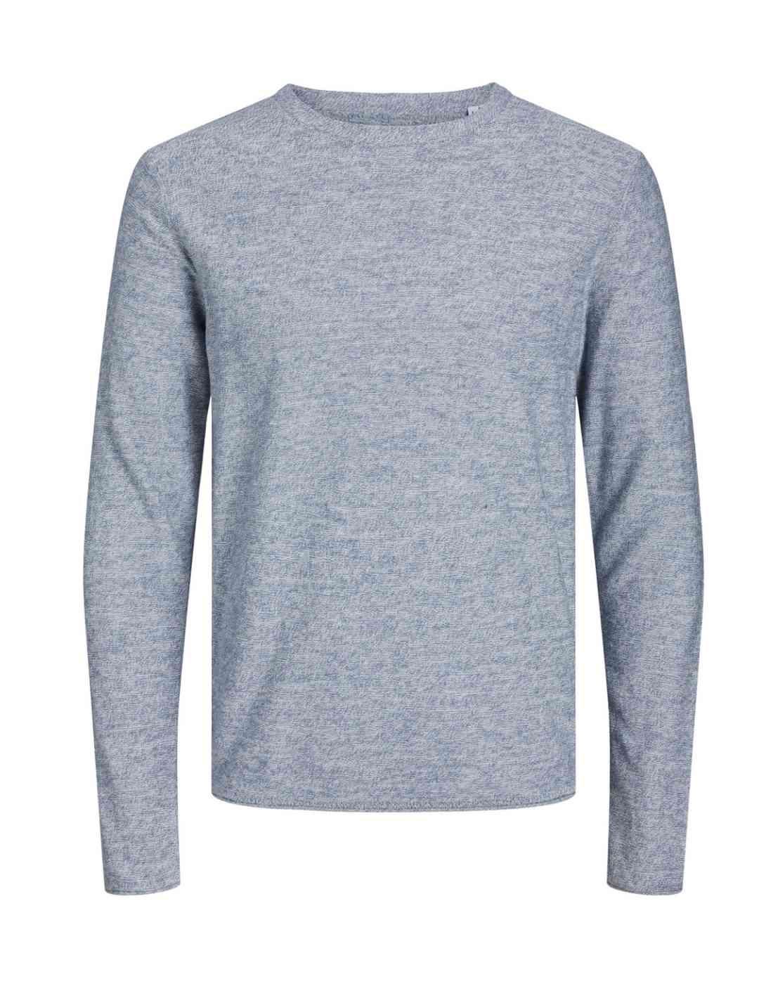 Jersey Jack&Jones Summer gris oscuro de punto fino hombre